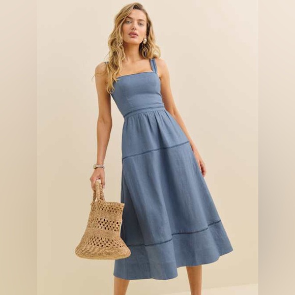 Reformation Everett Linen Dress - Picture 4 of 12